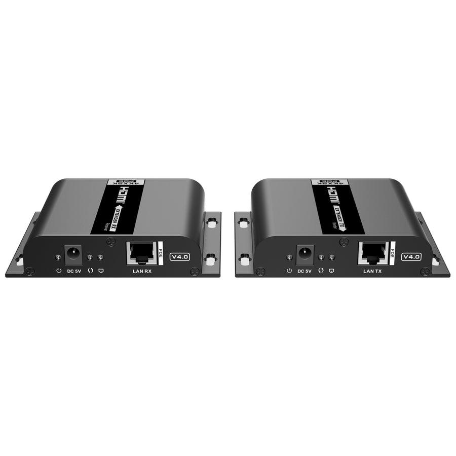 LENKENG LKV683POE-4-0 - 4K2K HDMI POE Extender Over IP CAT5e/6 Network Cable. Transmitter & Receiver.
