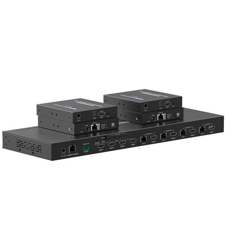 LENKENG   4x4 HDMI Extender Kit Matrix Switch