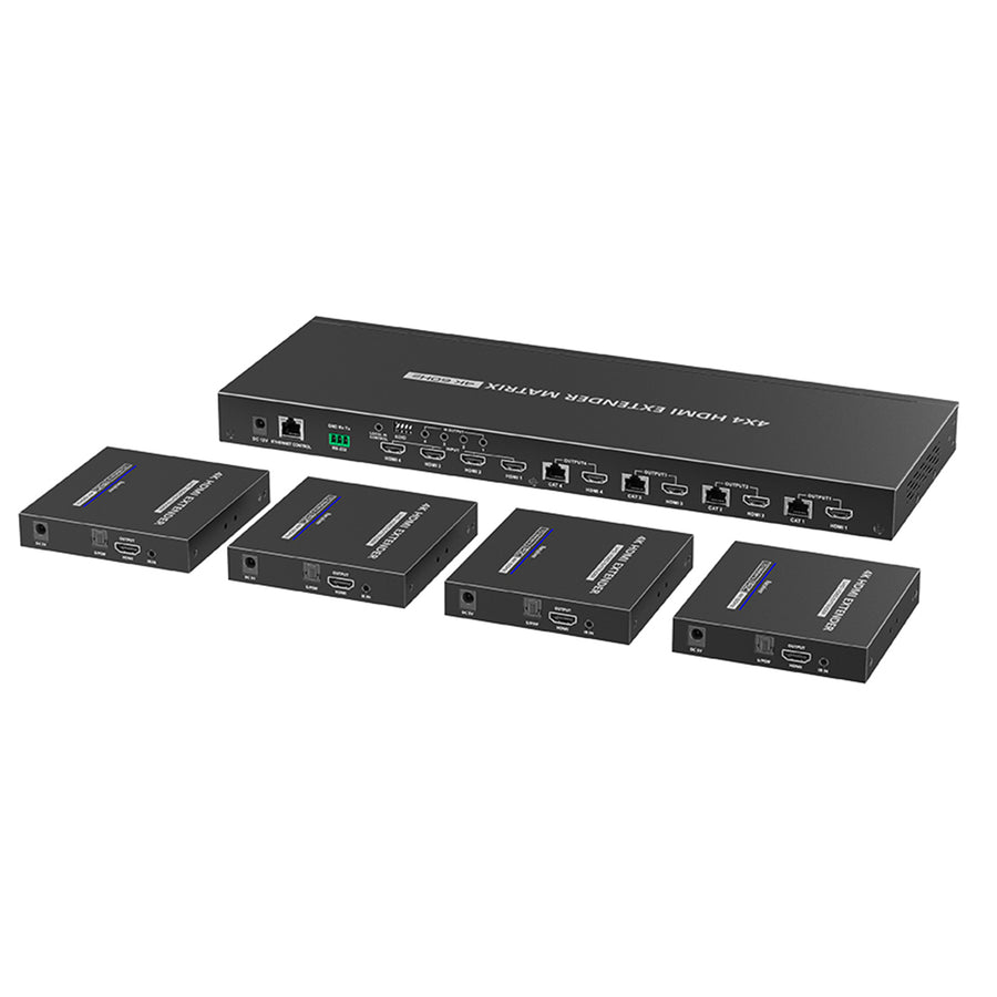 LENKENG   4x4 HDMI Extender Kit Matrix Switch
