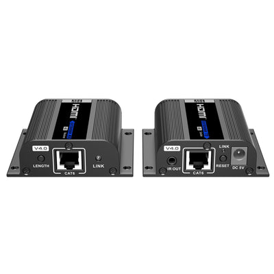LENKENG LKV372EDID-V4-0 - HDMI & IR Extender Kit over Cat6 w/ EDID switch. Loop out connection Port on Transmitter