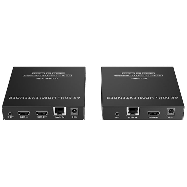 LENKENG LKV582 - 4K HDMI Extender Over 1G IP CAT5e/6/6A/7 Network Cable. Supports Res up to 4K@60Hz.