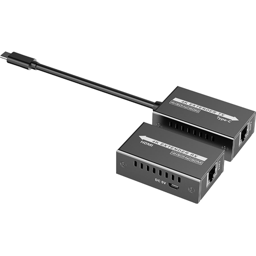 LENKENG LKV600TH-L - USB-C to HDMI Extender Includes both Tx & Rx Units. Supports Res up to 4K@144Hz.