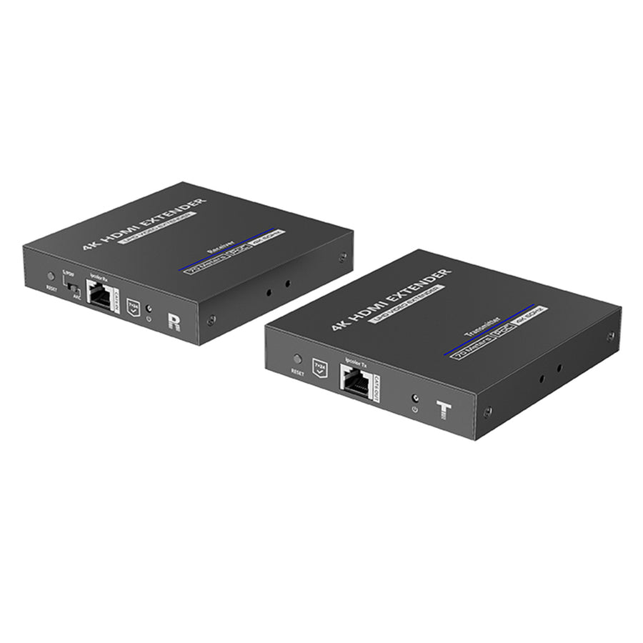LENKENG LKV676P-I - HDMI 2.0 POC Extender Over Cat6/6a. Supports up to 4K@60H Zero Latency. Two Way IR. HDMI