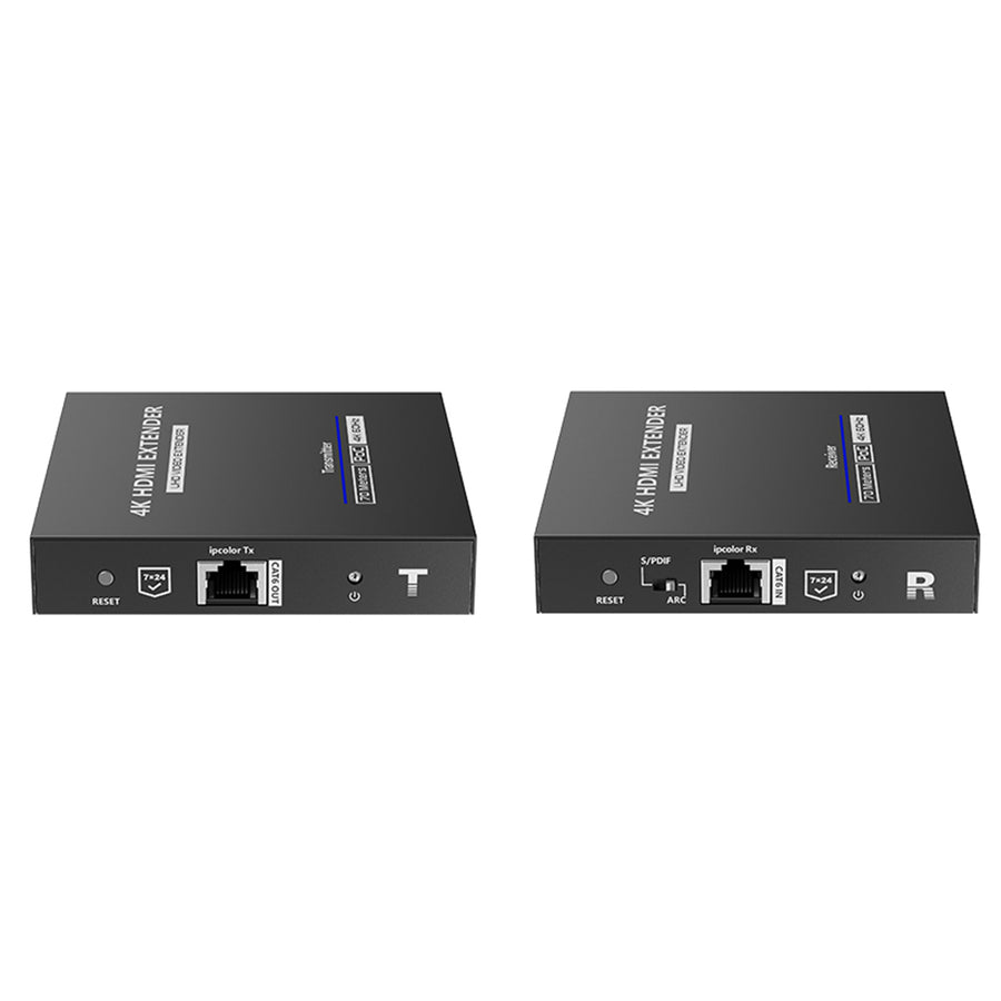 LENKENG LKV676P-I - HDMI 2.0 POC Extender Over Cat6/6a. Supports up to 4K@60H Zero Latency. Two Way IR. HDMI