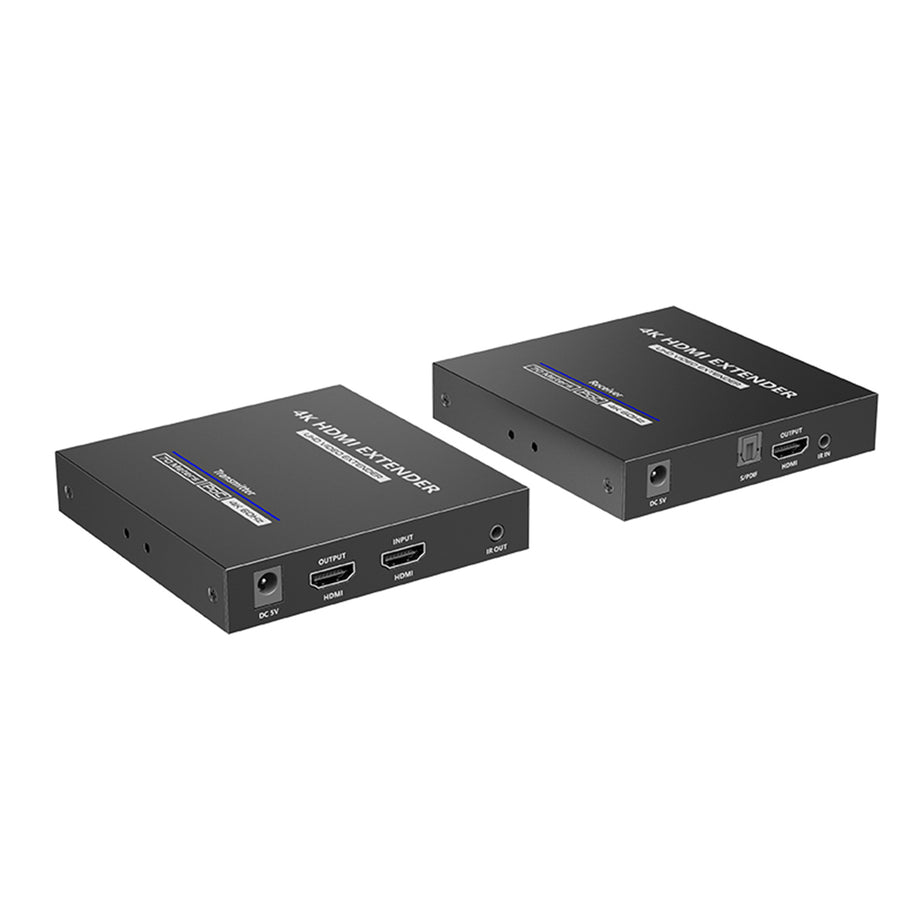 LENKENG LKV676P-I - HDMI 2.0 POC Extender Over Cat6/6a. Supports up to 4K@60H Zero Latency. Two Way IR. HDMI