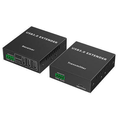 LENKENG LKV300USB - 4-Port USB-A 3.0 Extender über Cat5e/6/7 Netzwerkkabel. Reichweite bis zu 90 m (Cat6a)