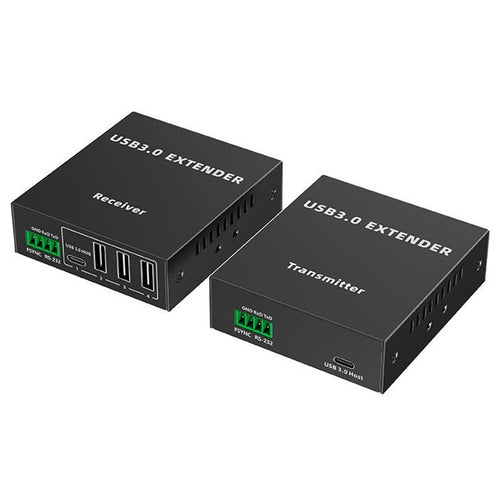 LENKENG LKV300USB - 4-Port USB-A 3.0 Extender über Cat5e/6/7 Netzwerkkabel. Reichweite bis zu 90 m (Cat6a)