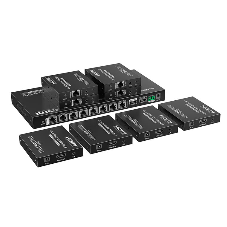 LENKENG LKV828P-N - 1-In-8-Out 4K@60Hz HDMI Splitter Extender