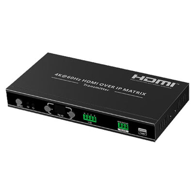 LENKENG IMCS-IM02-TX - HDMI extender over IP (Matrix) supports 4k@60hz.Compatible with Cat5e/6. Up to 120 M (TX)