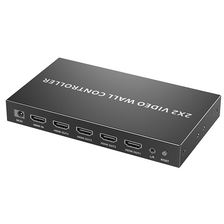 LENKENG LKV104VW - 2x2 HDMI Videowall Controller w/ 1x HDMI In & 4x HDMI Out. 1920x1200@60Hz Res