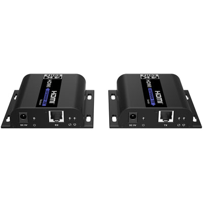 LENKENG LKV483 - HDbitT HDMI Extender over IP CAT5/5e/6 Network Kit Transmitter & Receiver.