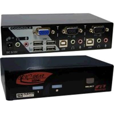 REXTRON KAAG112-BK - 1-2 Automatic VGA/USB KVM Switch