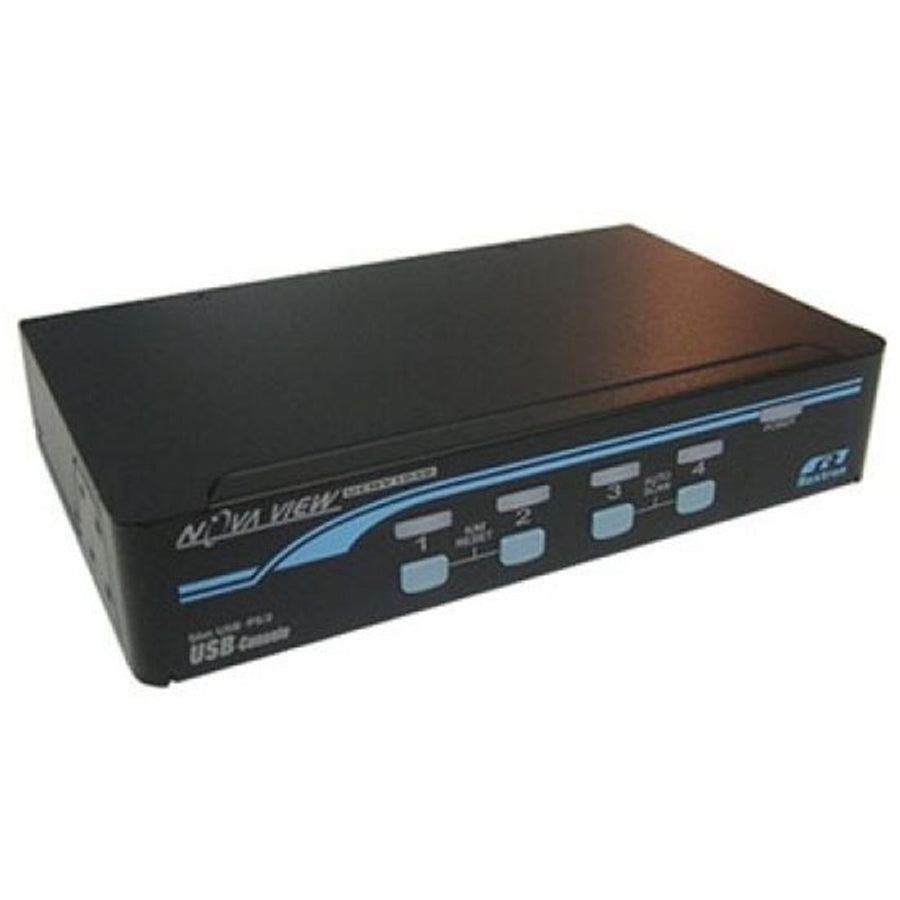 REXTRON UCNV104D - 1-4 USB/PS2 Hybrid KVM Switch w/ USB Console Ports Includes 4x 18m USB 2in1 leads