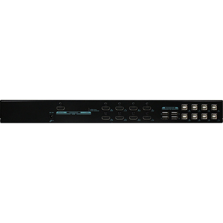 REXTRON KNVM-08A0 - 8 Port HDMI 4K KVM Switch. 8 PC''s to Share Multiple USB Peripherals.