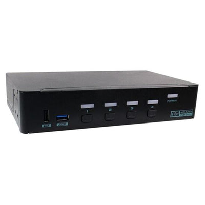 REXTRON PAAG-E3114 - 4 Port USB-A KVM Switch w/ Audio & Hotkey Control. 4 Computers Share Up to 4x USB