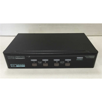 REXTRON MAAG-114 - 4 Port HDMI USB KVM Switch w/ Audio. USB Console. Full HD (1920x1080). 7.1 Channel