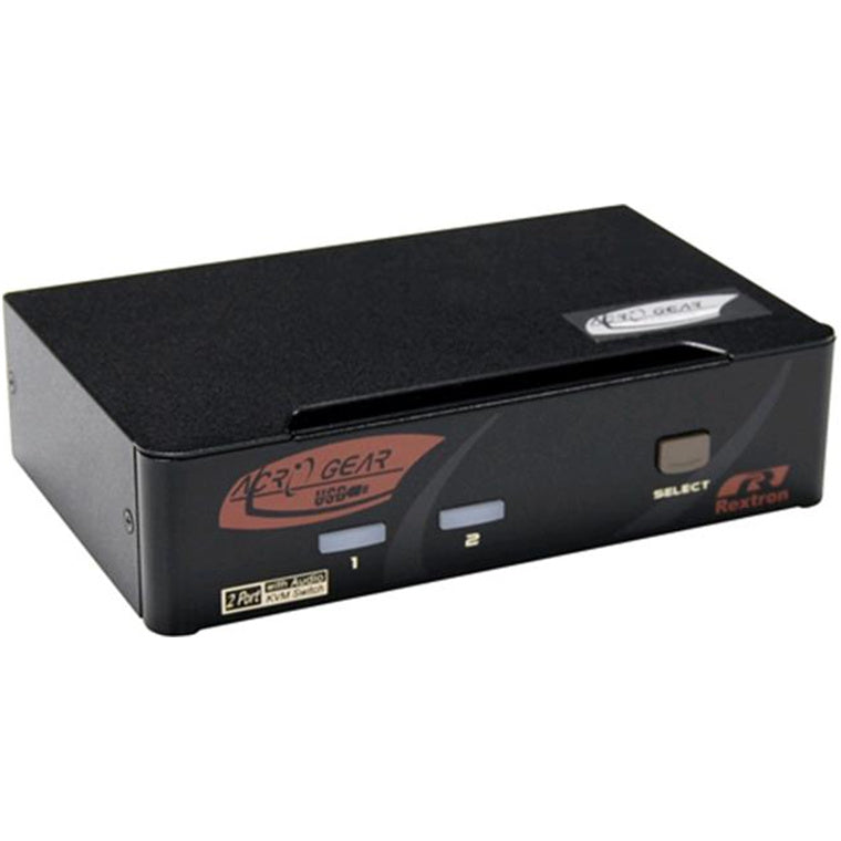 REXTRON MAAG-112 - 2 Port HDMI USB KVM Switch w/ Audio. USB Console. Full HD (1920x1080). 7.1 Channel