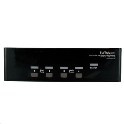 StarTech.com SV431DDVDUA - 4 Port DVI VGA Dual Monitor KVM Switch