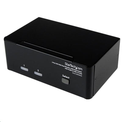 StarTech.com SV231DDVDUA 2-Port DVI-VGA-KVM-Switch für zwei Monitore