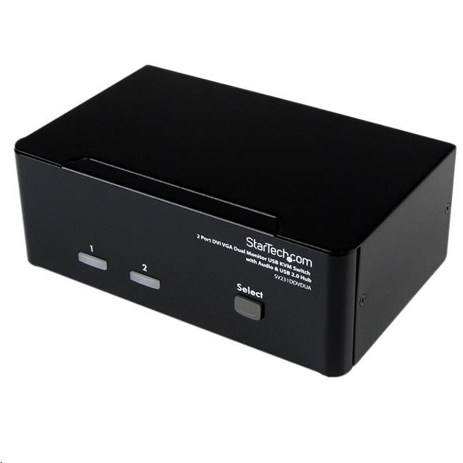 StarTech.com SV231DDVDUA 2-Port DVI-VGA-KVM-Switch für zwei Monitore