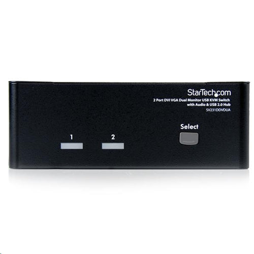 StarTech.com SV231DDVDUA 2 Port DVI VGA Dual Monitor KVM Switch