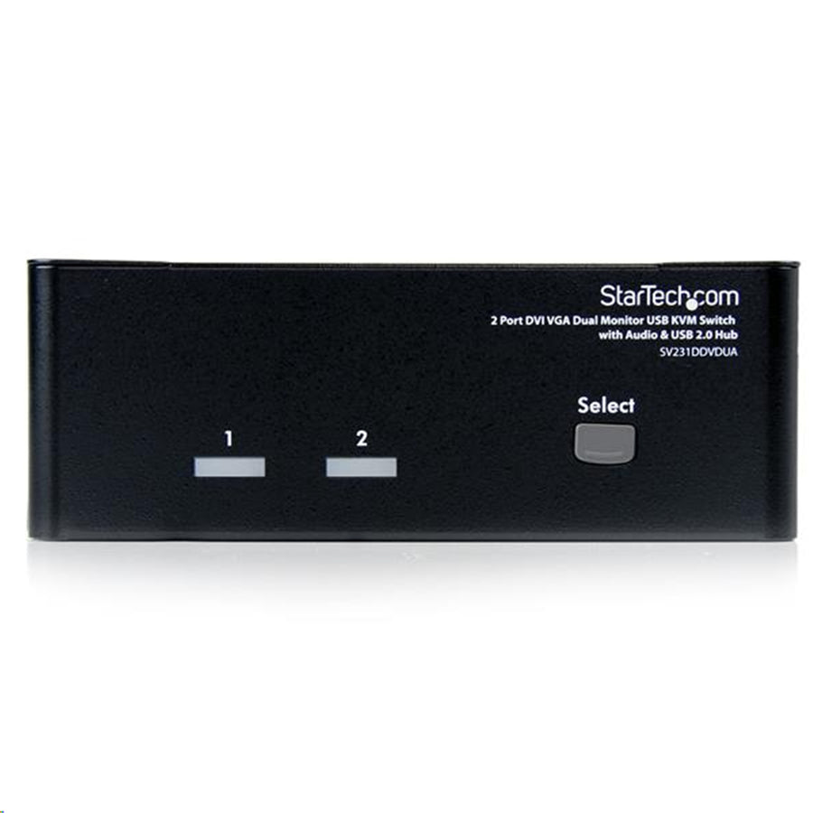 StarTech.com SV231DDVDUA 2-Port DVI-VGA-KVM-Switch für zwei Monitore