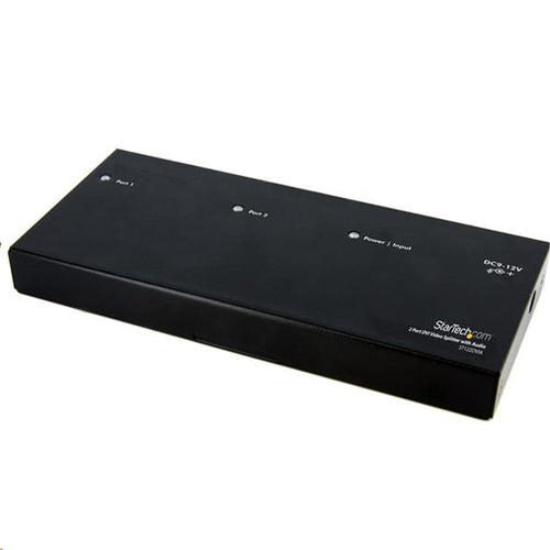 2 Port DVI Video Splitter with Audio