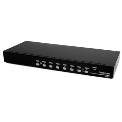 StarTech.com SV831DVIU 8 Port 1U Rackmount DVI USB KVM Switch USB DVI KVM Switch - DVIKVM Switch - USB KVM Switch