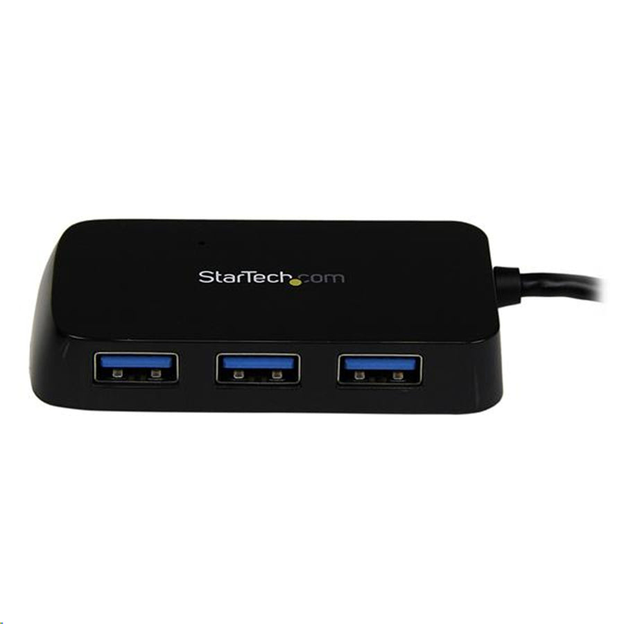 StarTech.com Tragbarer Mini-USB-3.0-Hub mit 4 Anschlüssen – Schwarz
