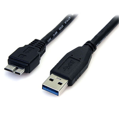 StarTech.com USB3AUB50CMB – 0,5m schwarzes USB 3.0 Micro-B-Kabel