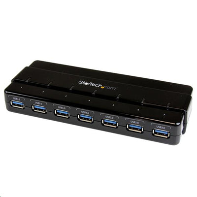 StarTech.com ST7300USB3B - 7 Port SuperSpeed USB 3.0 Hub w/ Adapter