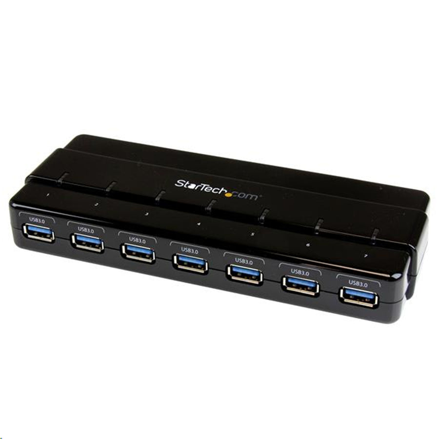 StarTech.com ST7300USB3B - 7 Port SuperSpeed USB 3.0 Hub w/ Adapter