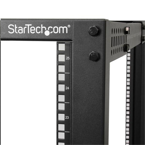 StarTech.com 4POSTRACK25U 25U Open Frame Server Rack - 4 Post Adjustable Depth (56 to 102cm) Network Equipment Rack w/ Casters/ Levelers/ Cable Management