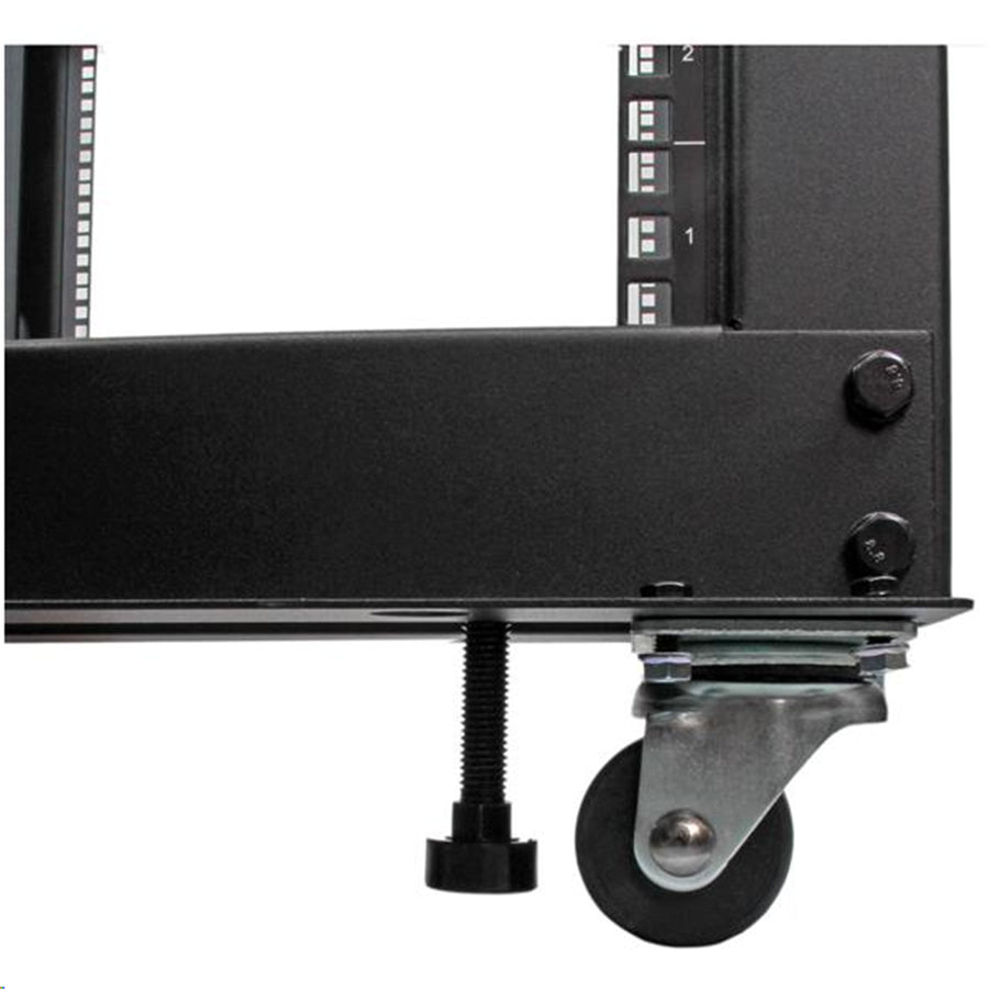 StarTech.com 4POSTRACK25U 25U Open Frame Server Rack - 4 Post Adjustable Depth (56 to 102cm) Network Equipment Rack w/ Casters/ Levelers/ Cable Management