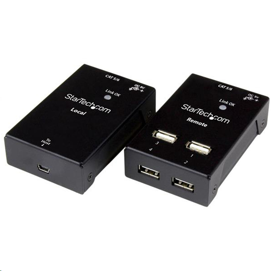 4 Port USB 2.0-Over-Cat5-or-6 Extender