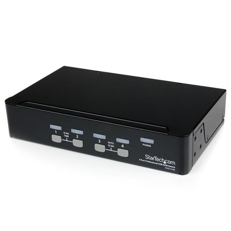 StarTech.com 4 Port VGA USB KVM Switch with Hub