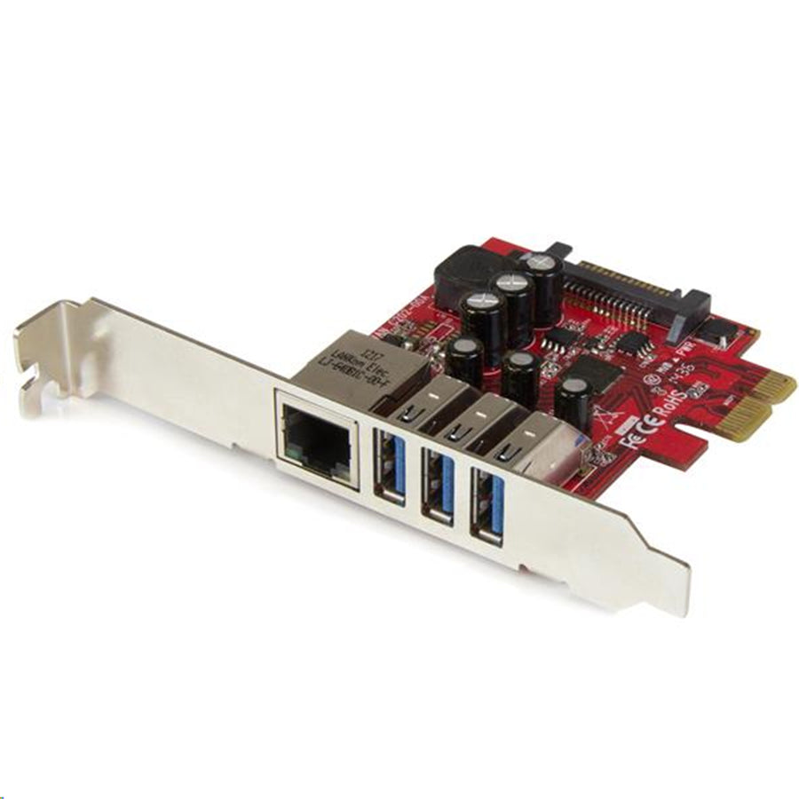 StarTech.com PEXUSB3S3GE 3Port PCIe USB 3.0 Adapter Card - Standa