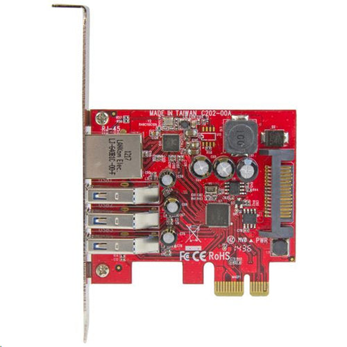 StarTech.com PEXUSB3S3GE 3Port PCIe USB 3.0 Adapter Card - Standa