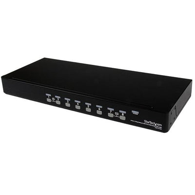 StarTech.com SV831DUSB 8 Port 1U Rackmount USB PS/2 KVM Switch with OSD