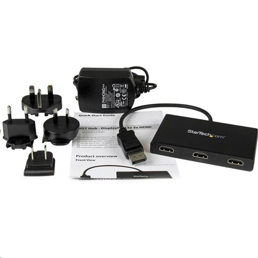 StarTech.com MSTDP123HD - MST Hub - DisplayPort 1.2 to 3x HDMI