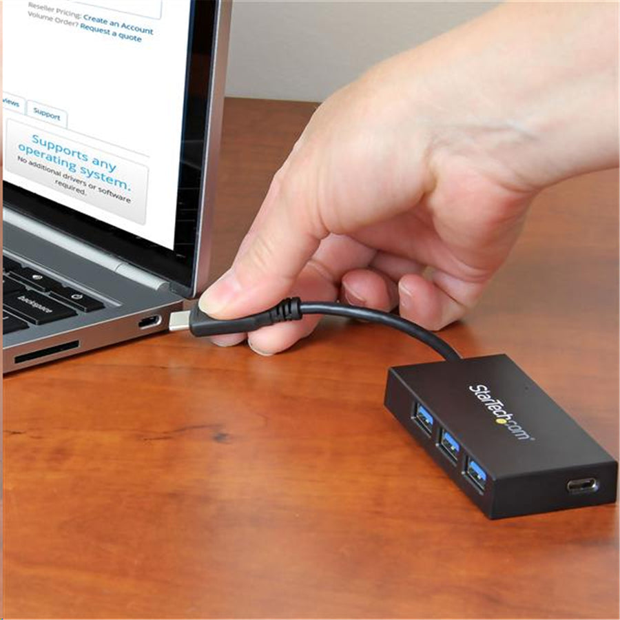 StarTech.com HB30C3A1CFB 4 Port USB 3.0 Portable USB-C Hub