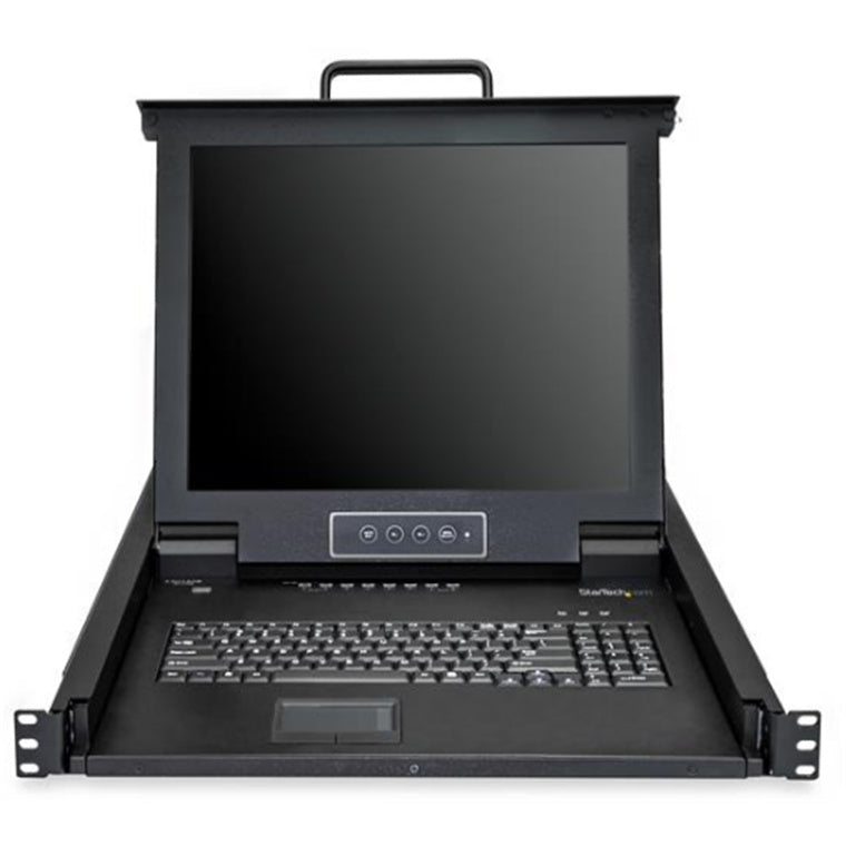 StarTech.com RKCONS1708K 8 Port Rackmount KVM Console w/ 1.8m Cables - Integrated KVM Switch w/ 17" LCD Monitor - Fully Featured 1U LCD KVM Drawer- OSD KVM - Durable 50,000 MTBF - USB + VGA Support