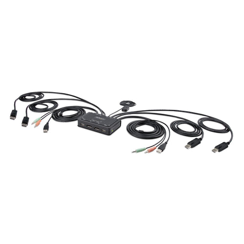 StarTech.com C2-DD46-UA2-CBL-KVM 2-Port Dual-Monitor Cable KVM Switch