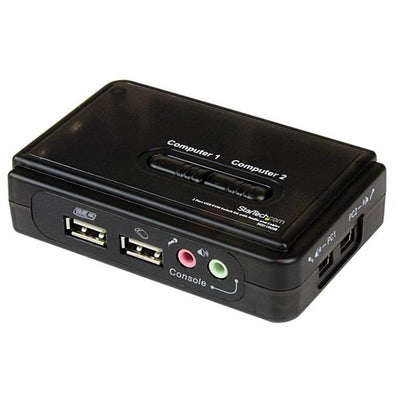 StarTech.com SV211KUSB 2-Port USB KVM Switch VGA w/ Audio & Cables 2048x1536 60Hz