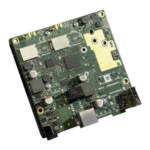 MikroTik L11UG-5HaxD - L11UG-5HaxD High Power 5 GHz CPE or AP with Wi-Fi 6 RouterBoard dual-core ARM CPU, PoE-in, Gigabit Ethernet and RouterOS v7