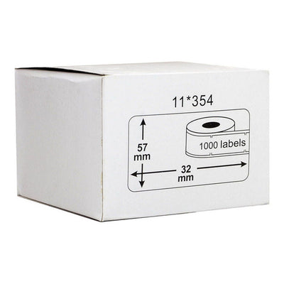 ID11354 - Okin Compatible Dymo LW Labels 57x32mm 1000 Roll