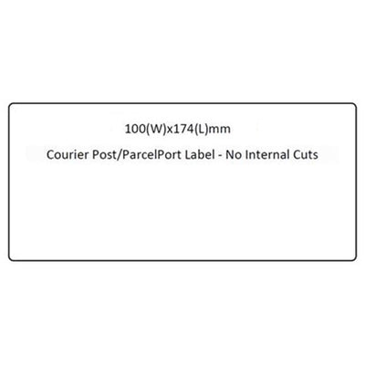 Calibor LA100174TP1ACSC400 LABEL THERM PERM 100X174 400/R 25MM COURIER POST