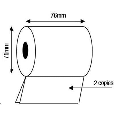 SEKTOR LTD RO7676B2P - CALIBOR 2PLY PAPER 76X76 24 ROLLS/BOX