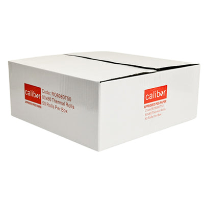 Calibor RO8080T50 THERMAL PAPER 80X80 50 ROLLS/BOX