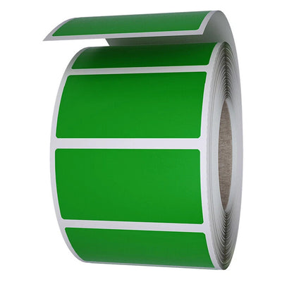 Thermal Direct 100 mm x 48 mm on a 25 mm core 1 Across Removable 375U Green 750 per roll